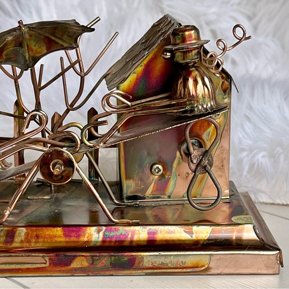 Berkeley Designs Vintage Metal Seesaw Musical Box Plays “IT’S A SMALL WORLD” - Picture 9 of 16